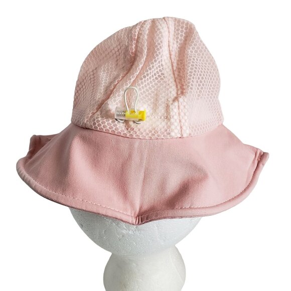 Girl's Bucket Sun Cap with Clear Mask Lot of 2 Pink - Picture 5 of 12